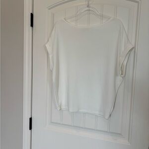 Elegant White Short Sleeve Top